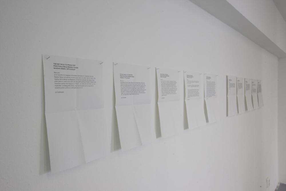 Installation view, "Practicalities (La vie matérielle)", basis 2013, photo: Cem Yuecetas