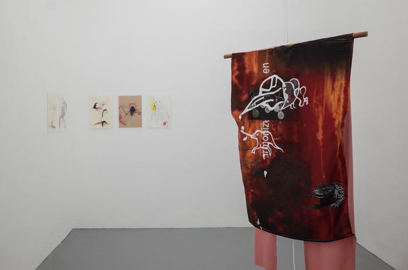 Ani Schulze, Montur #3 and Durst, installation view basis