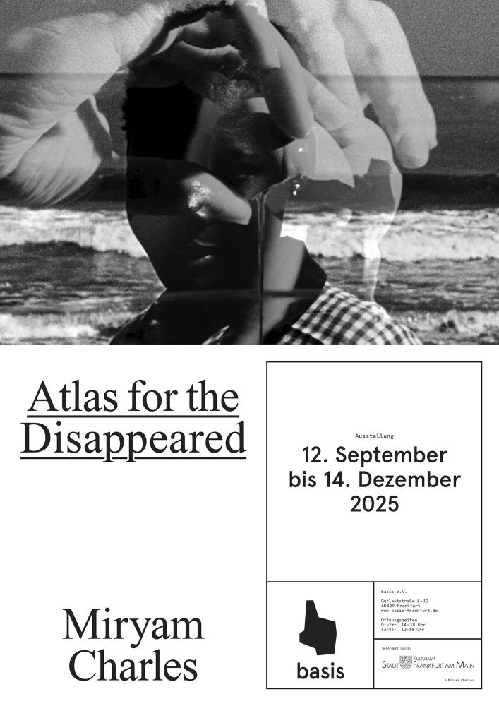 Poster, Miryam Charles - Atlas for the Disappeared, basis e.V.